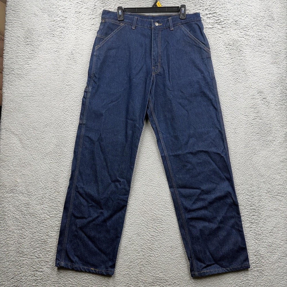 Big Bill FR Jeans Men 34x32 Indura Denim Blue Flame Resistant HRC 2 Workwear